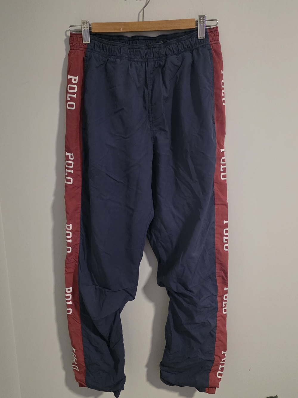 Polo Ralph Lauren Retro Track Pants Red Logo Track Pants Size S